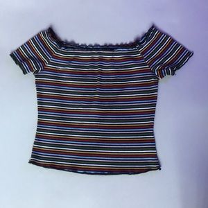 Women’s off the shoulder crop top